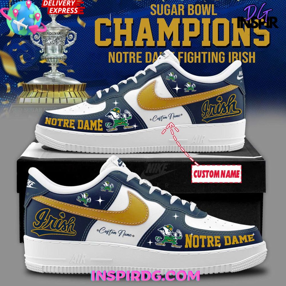 JWFancy Notre Dame Fighting Irish Air Low-Top Sneakers Shoes For Men And Women