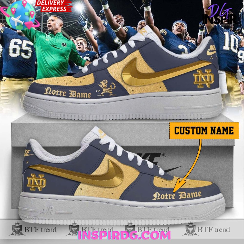 JWFancy Notre Dame Fighting Irish Air Low-Top Sneakers Shoes For Men And Women