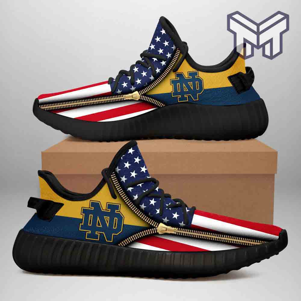 JWFancy Notre Dame Fighting Irish Yeezy Boost Shoes For Men And Women