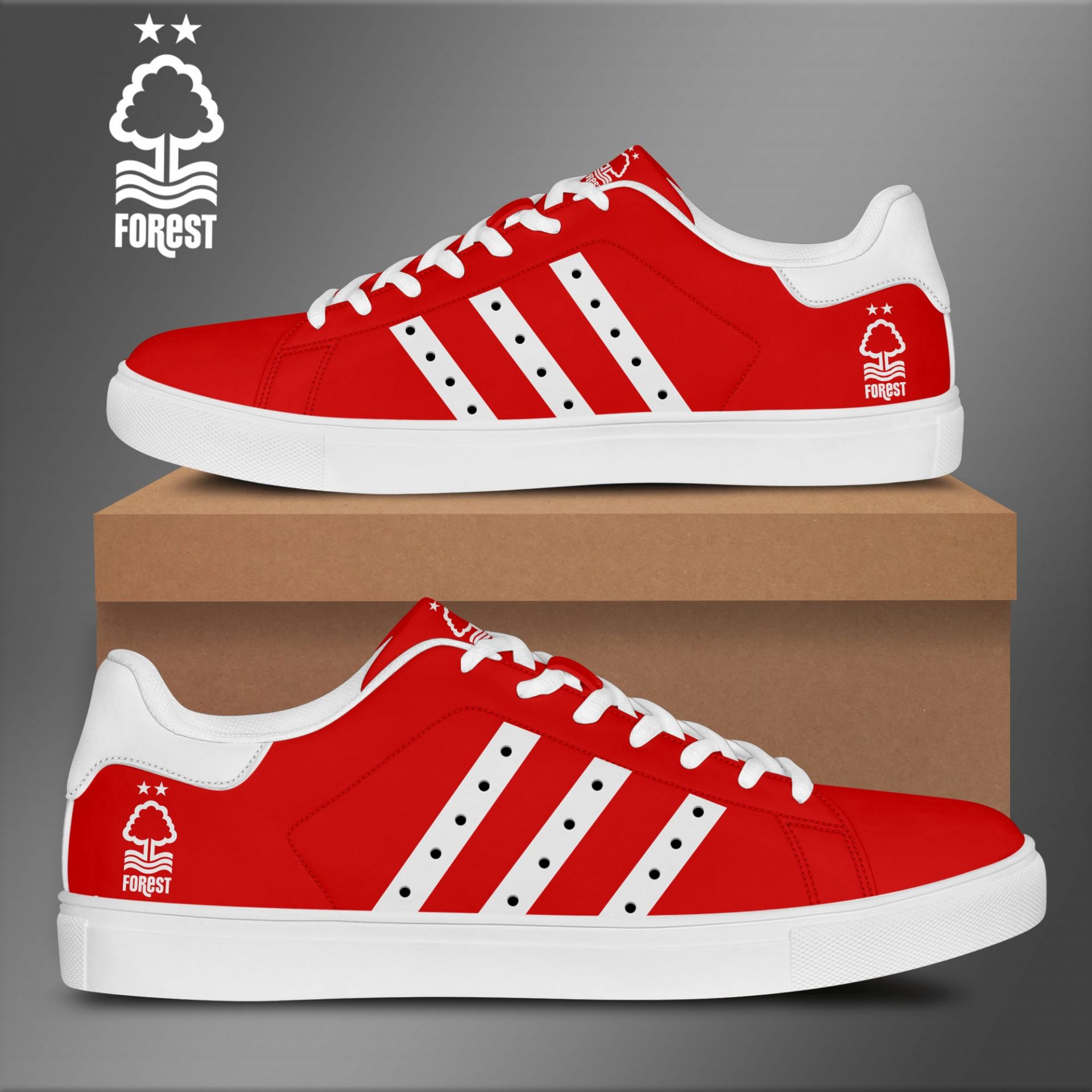 JWFancy Nottingham Forest FC Skate Stan Shoes Sneakes For Men And Women