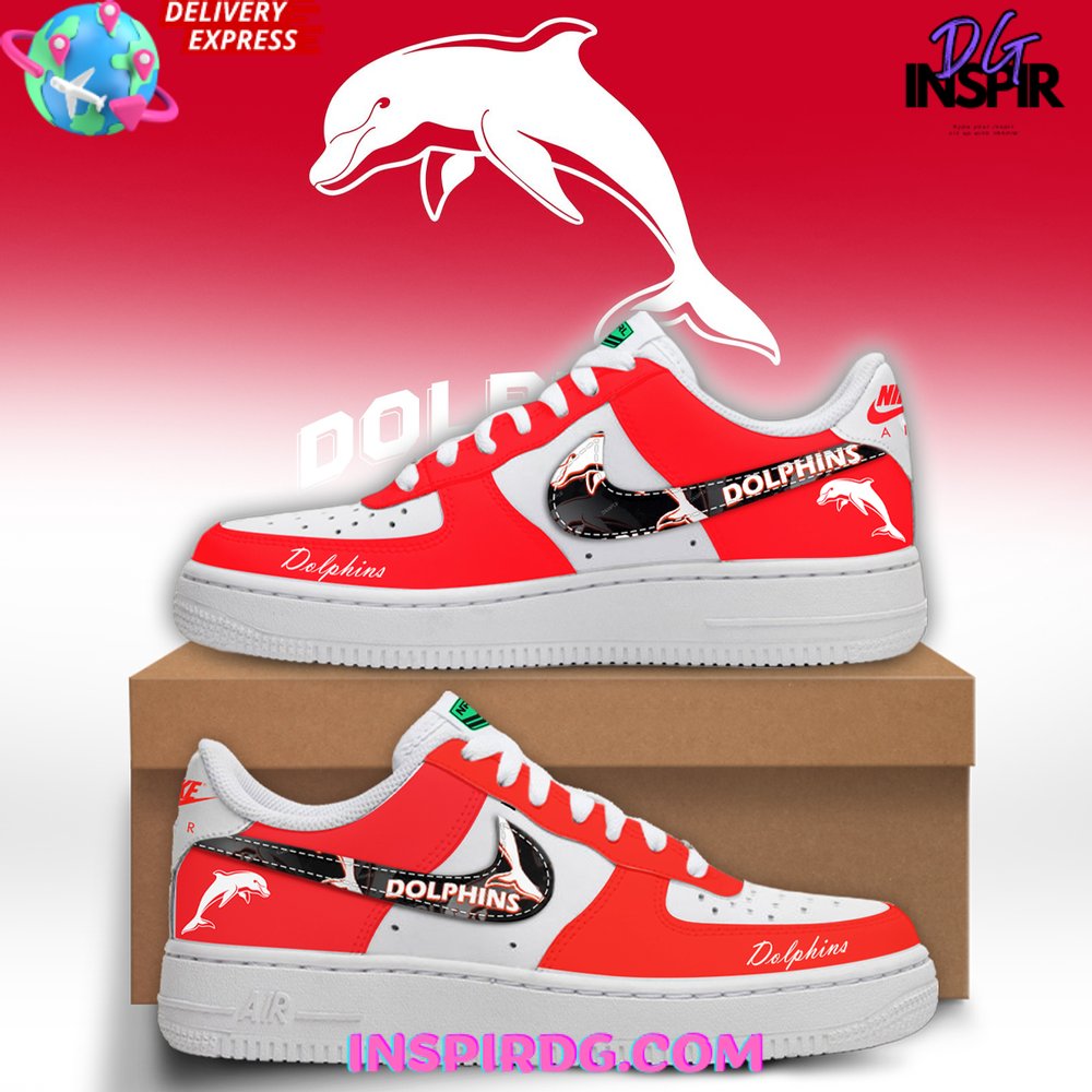JWFancy NRL Dolphins Air Low-Top Sneakers Shoes For Men And Women