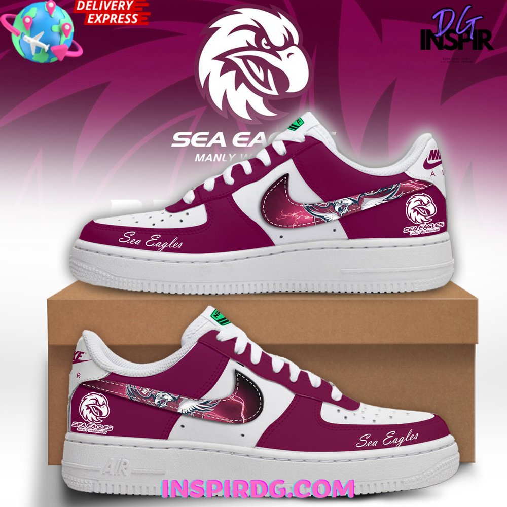 JWFancy NRL Manly Sea Eagles Air Low-Top Sneakers Shoes For Men And Women