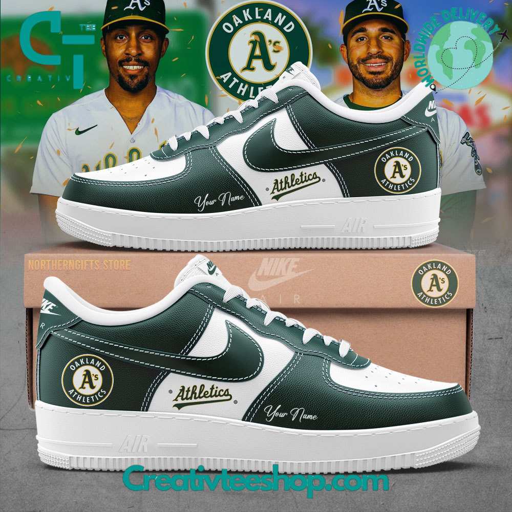 JWFancy Oakland Athletics Air Low-Top Sneakers Shoes For Men And Women