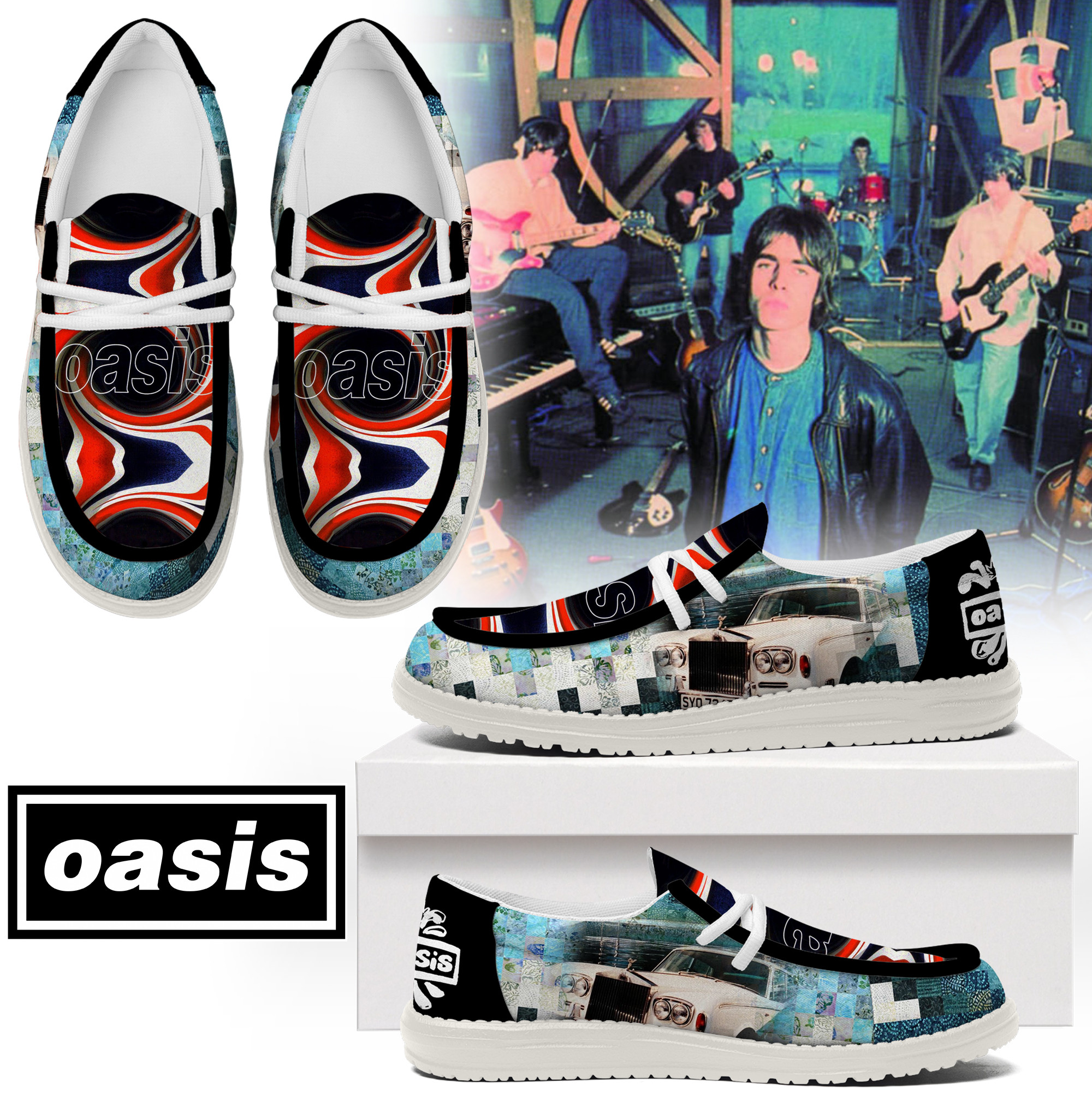 JWFancy Oasis – Custom Name Hey Dude