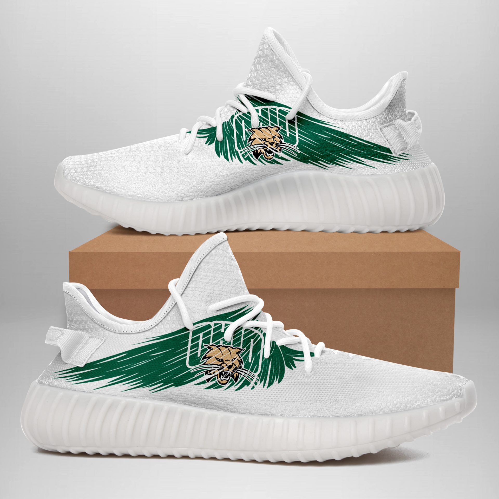 JWFancy Ohio Bobcats Yeezy Boost Shoes For Men And Women