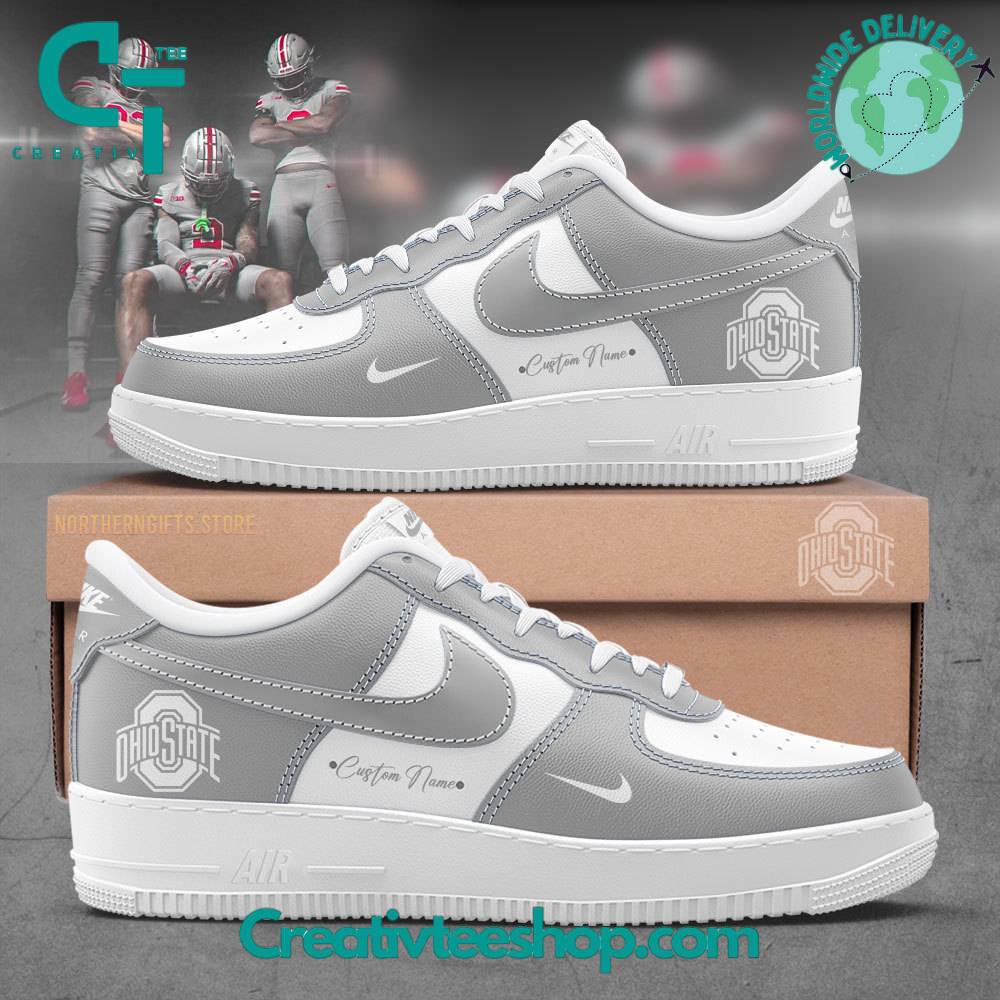 JWFancy Ohio State Buckeyes Air Low-Top Sneakers Shoes For Men And Women