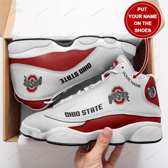 JWFancy Ohio State Buckeyes AJ13 Sneakers Shoes For Men And Women