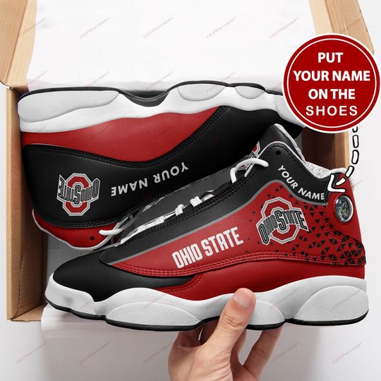 JWFancy Ohio State Buckeyes AJ13 Sneakers Shoes For Men And Women