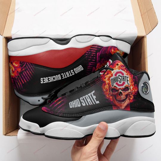 JWFancy Ohio State Buckeyes AJ13 Sneakers Shoes For Men And Women
