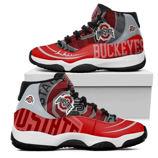 JWFancy Ohio State Buckeyes AJ13 Sneakers Shoes For Men And Women