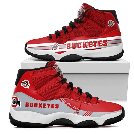 JWFancy Ohio State Buckeyes AJ13 Sneakers Shoes For Men And Women