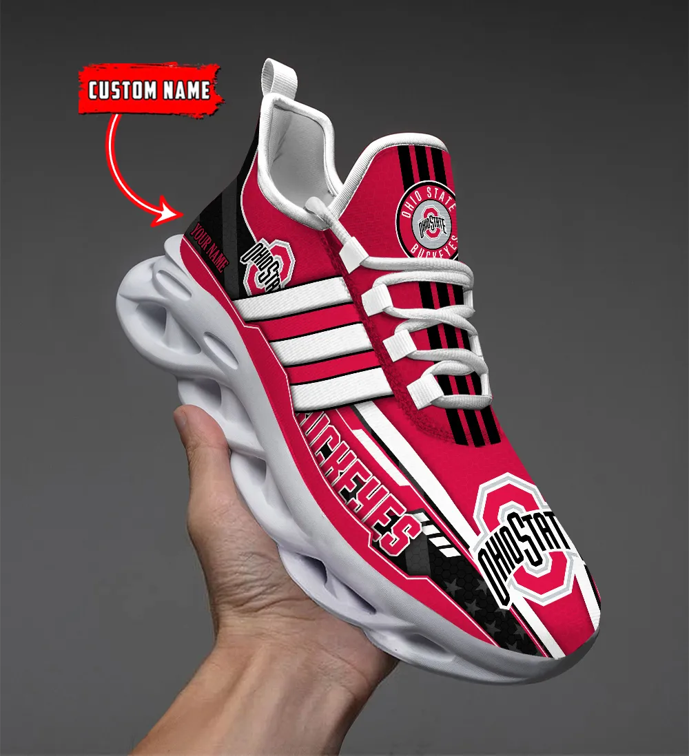 JWFancy Ohio State Buckeyes Max Soul Shoes Sneakers For Men And Women