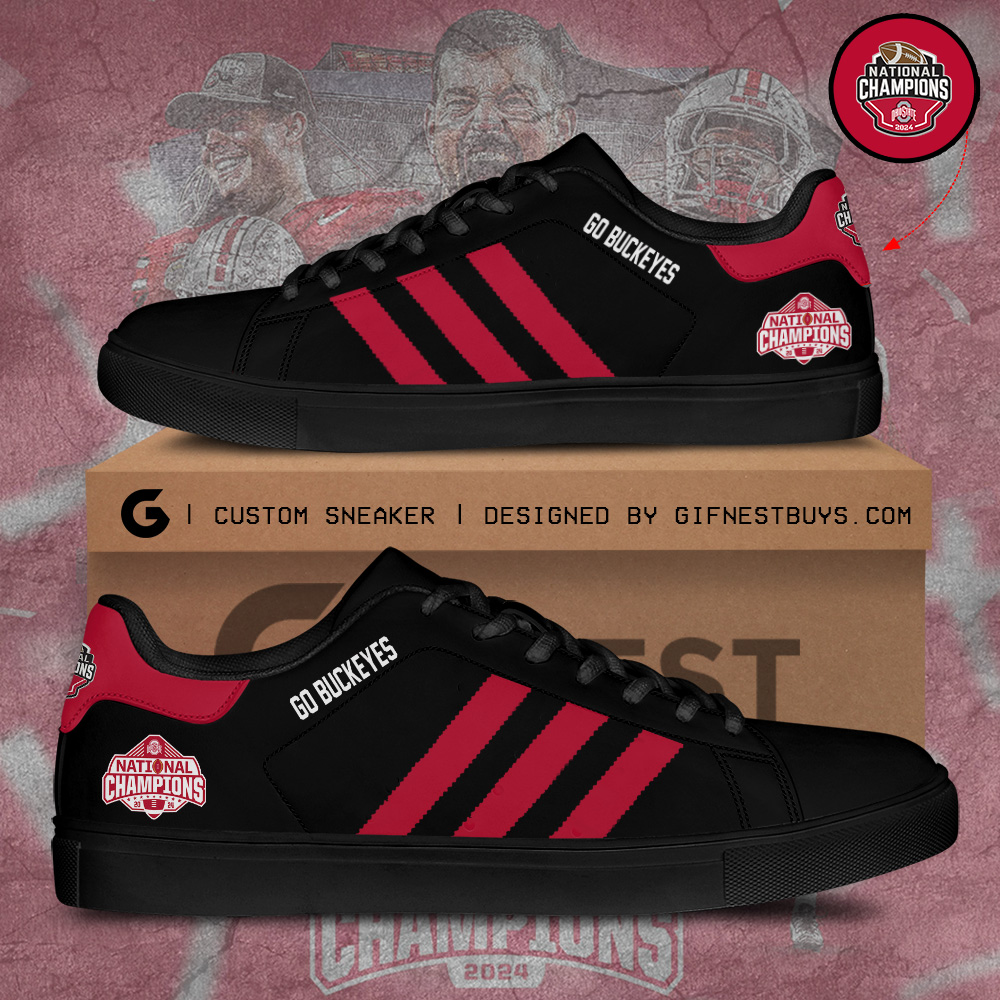 JWFancy Ohio State Buckeyes Skate Stan Shoes Sneakes For Men And Women