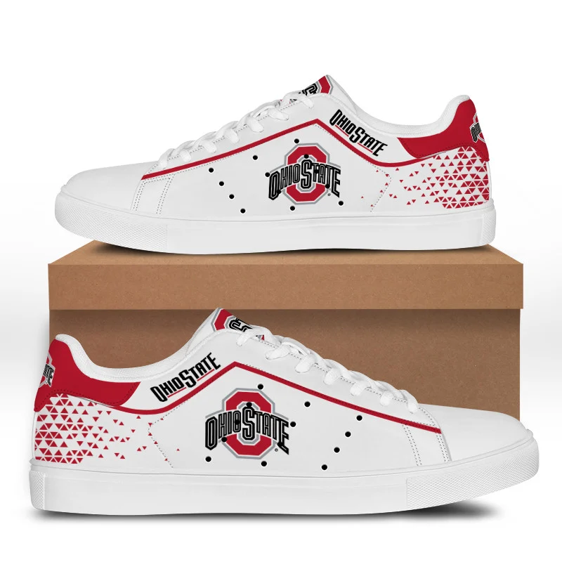 JWFancy Ohio State Buckeyes Skate Stan Shoes Sneakes For Men And Women