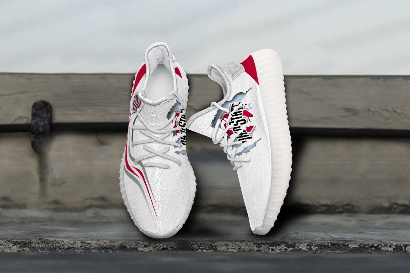 JWFancy Ohio State Buckeyes Yeezy Boost Shoes For Men And Women