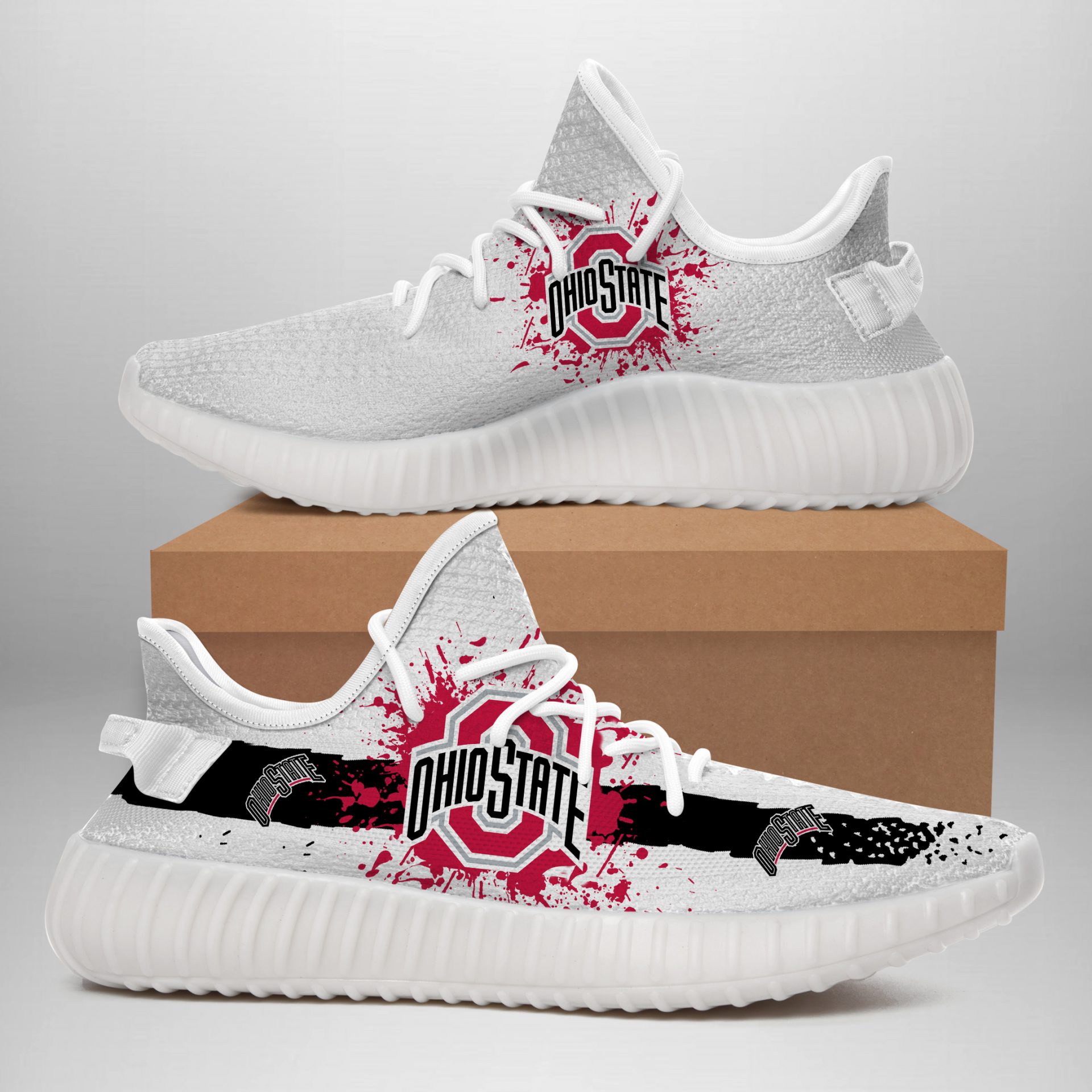 JWFancy Ohio State Buckeyes Yeezy Boost Shoes For Men And Women