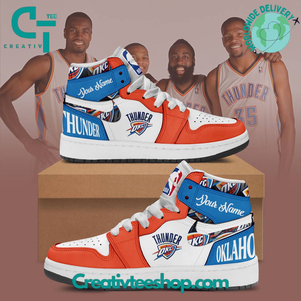 JWFancy Oklahoma City Thunder AJ1 High Sneakers Shoes For Men And Women