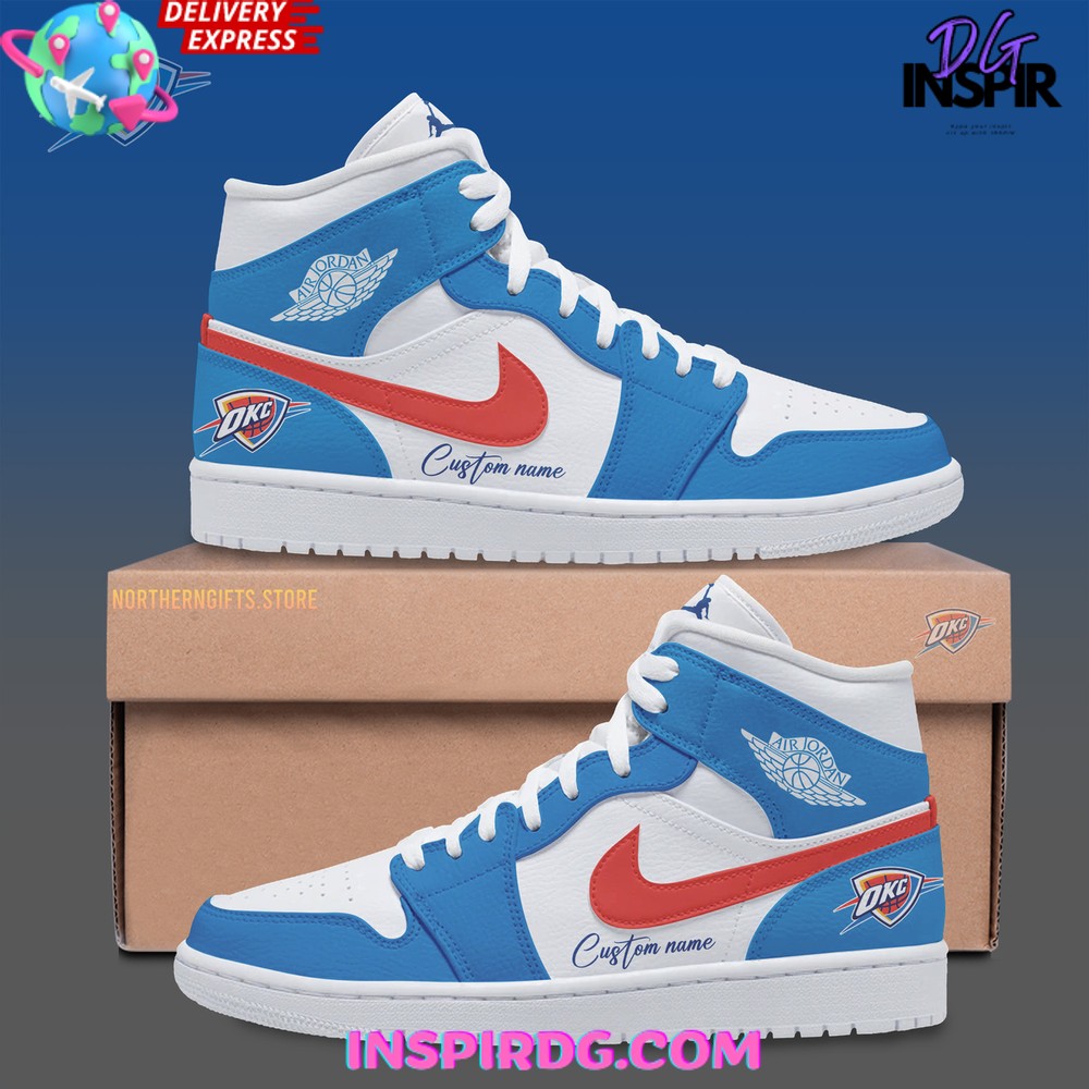 JWFancy Oklahoma City Thunder AJ1 High Sneakers Shoes For Men And Women