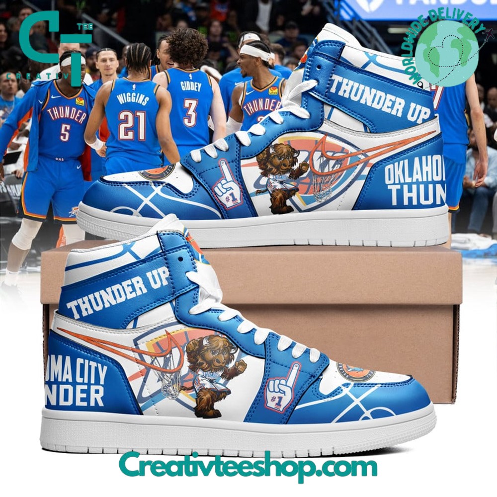 JWFancy Oklahoma City Thunder AJ1 High Sneakers Shoes For Men And Women