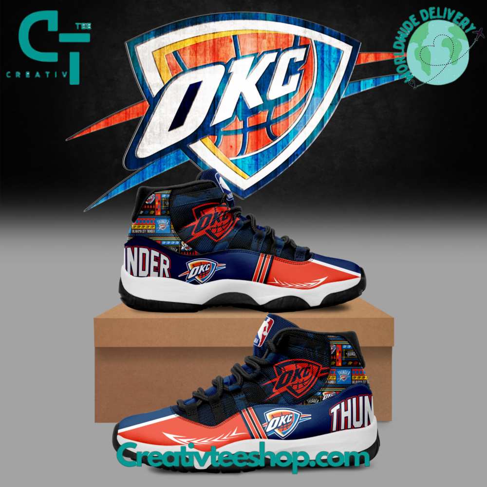 JWFancy Oklahoma City Thunder AJ13 Sneakers Shoes For Men And Women