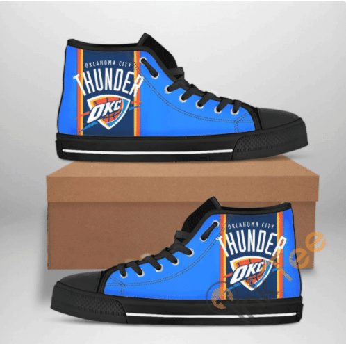 JWFancy Oklahoma City Thunder High Top Canvas Sneakers Shoes For Men And Women