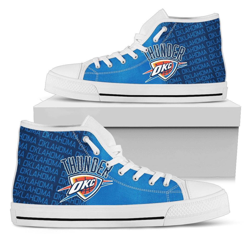 JWFancy Oklahoma City Thunder High Top Canvas Sneakers Shoes For Men And Women