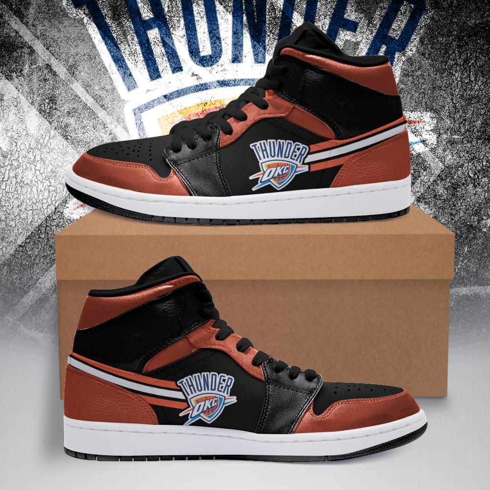 JWFancy Oklahoma City Thunder NBA AJ1 High Sneakers Shoes For Men And Women