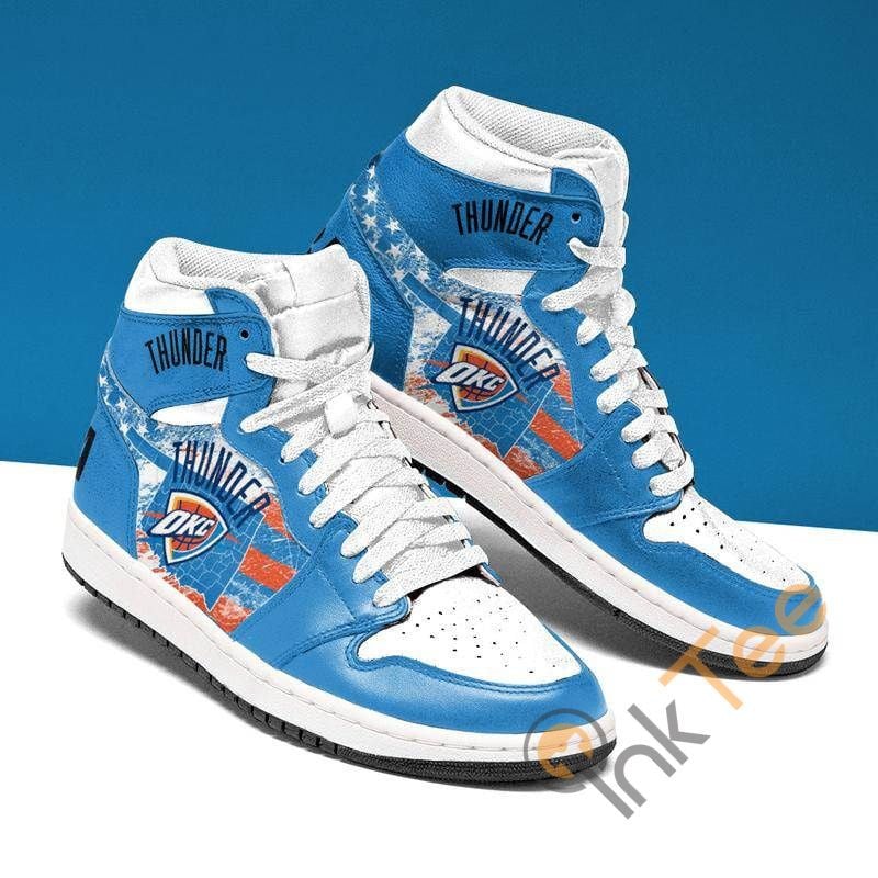 JWFancy Oklahoma City Thunder NBA AJ1 High Sneakers Shoes For Men And Women