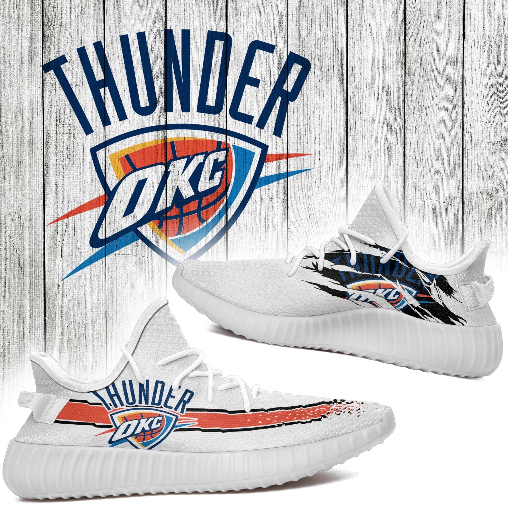 JWFancy Oklahoma City Thunder Yeezy Boost Shoes For Men And Women