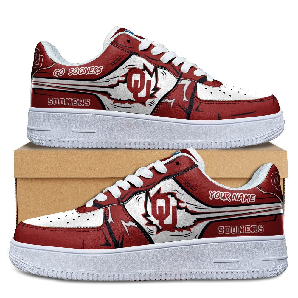 JWFancy Oklahoma Sooners Air Low-Top Sneakers Shoes For Men And Women