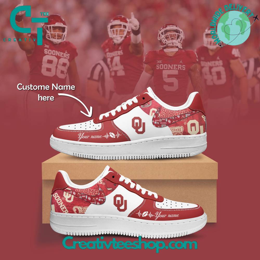 JWFancy Oklahoma Sooners Air Low-Top Sneakers Shoes For Men And Women