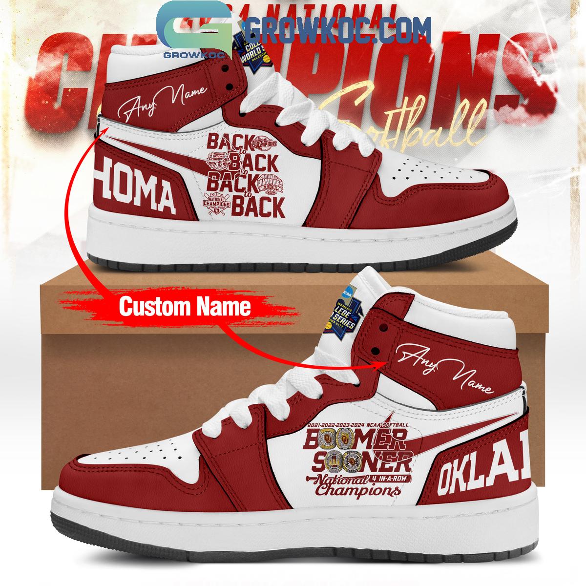 JWFancy Oklahoma Sooners AJ1 High Sneakers Shoes For Men And Women