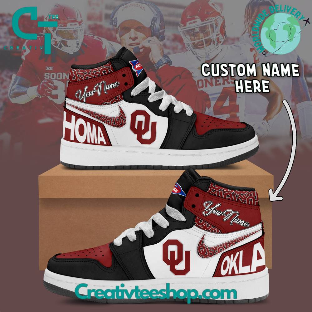 JWFancy Oklahoma Sooners AJ1 High Sneakers Shoes For Men And Women