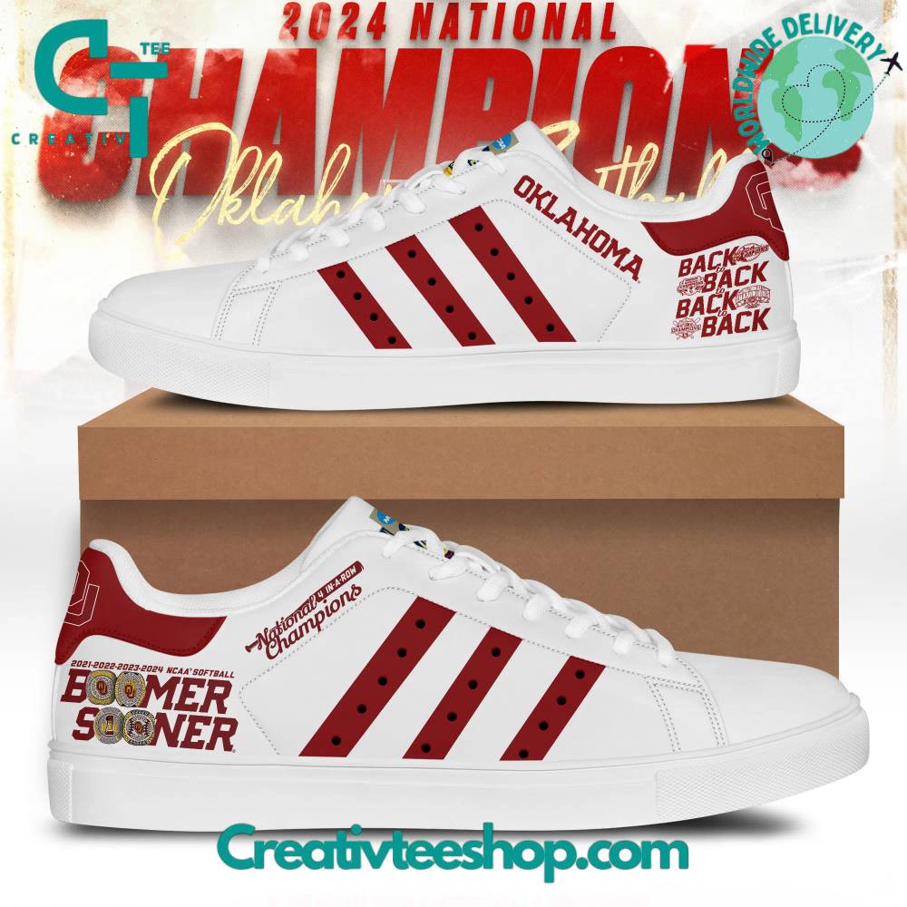 JWFancy Oklahoma Sooners Skate Stan Shoes Sneakes For Men And Women