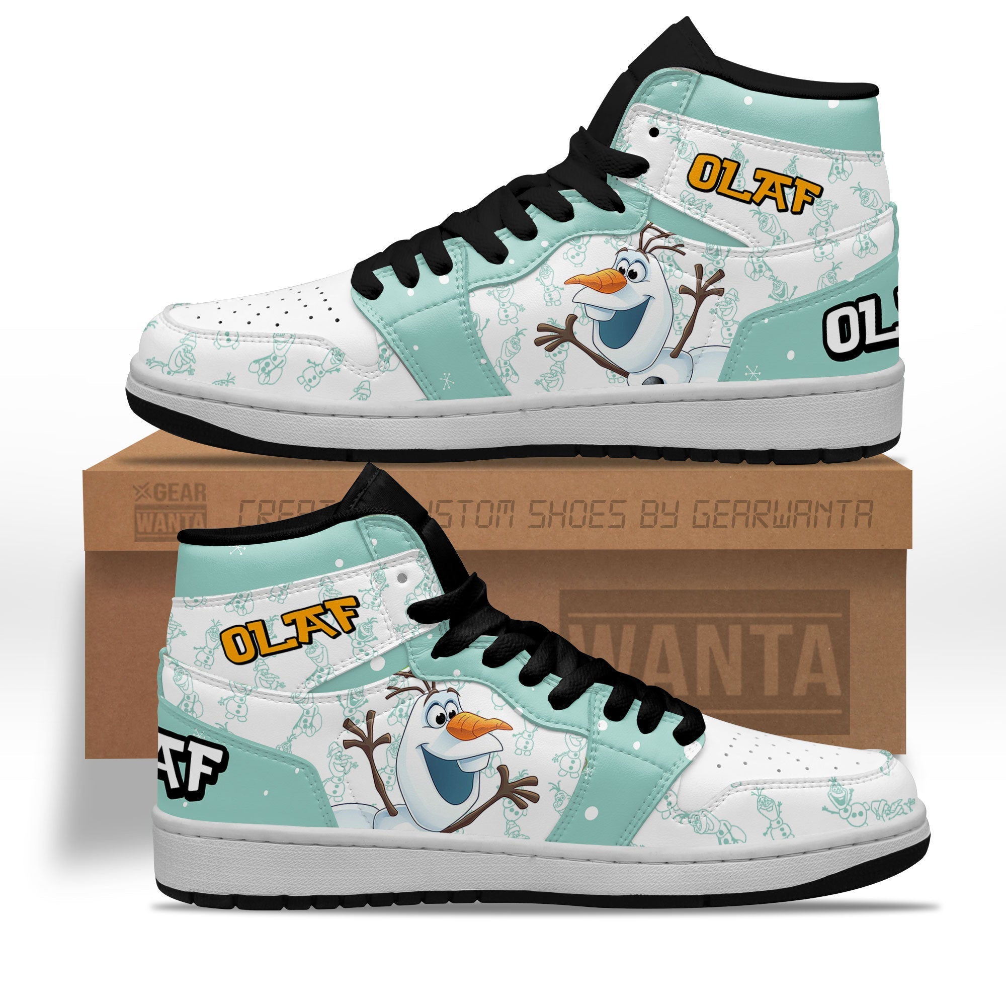 JWFancy Olaf AJ1 High Sneakers Shoes For Men And Women