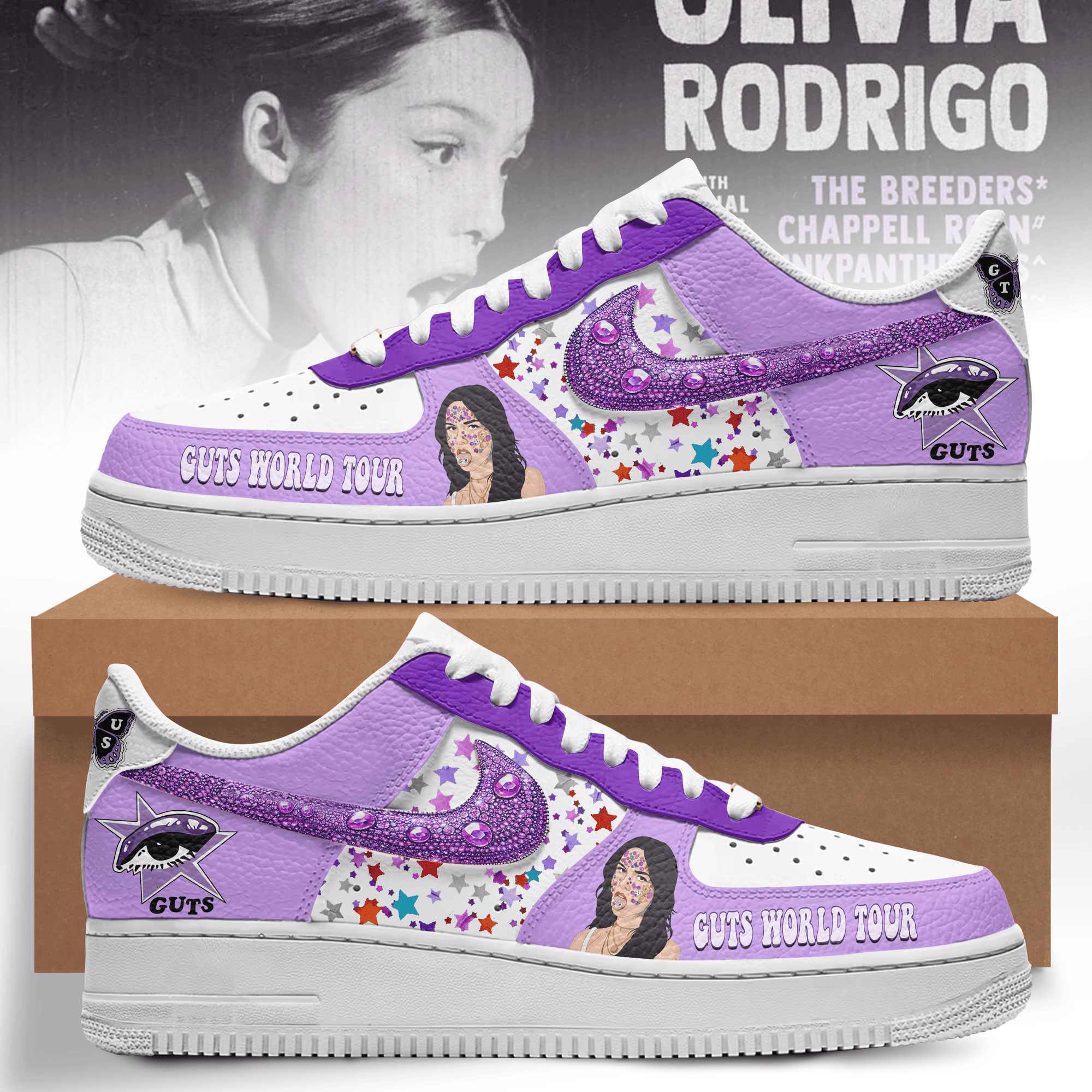 JWFancy Olivia Rodrigo Air Low-Top Sneakers Shoes For Men And Women