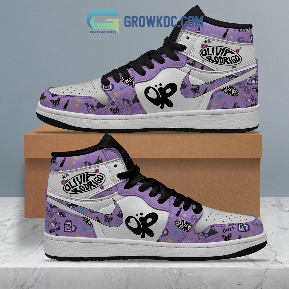 JWFancy Olivia Rodrigo AJ1 High Sneakers Shoes For Men And Women