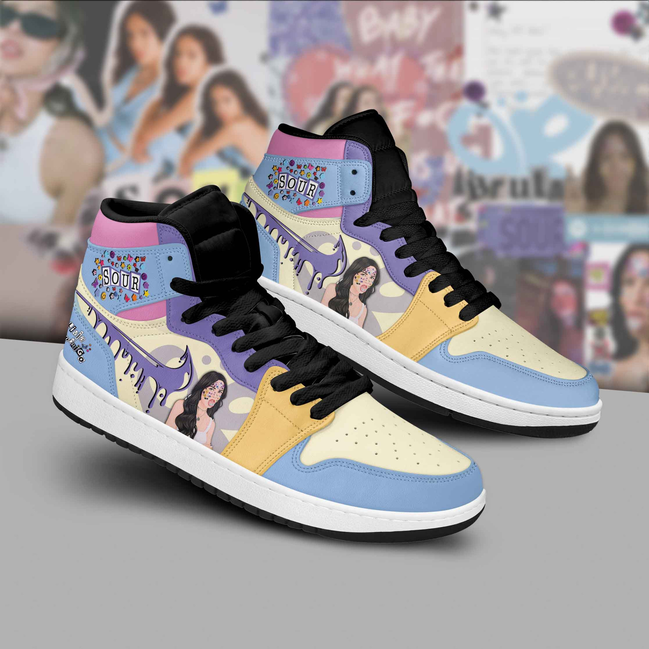 JWFancy Olivia Rodrigo AJ1 High Sneakers Shoes For Men And Women