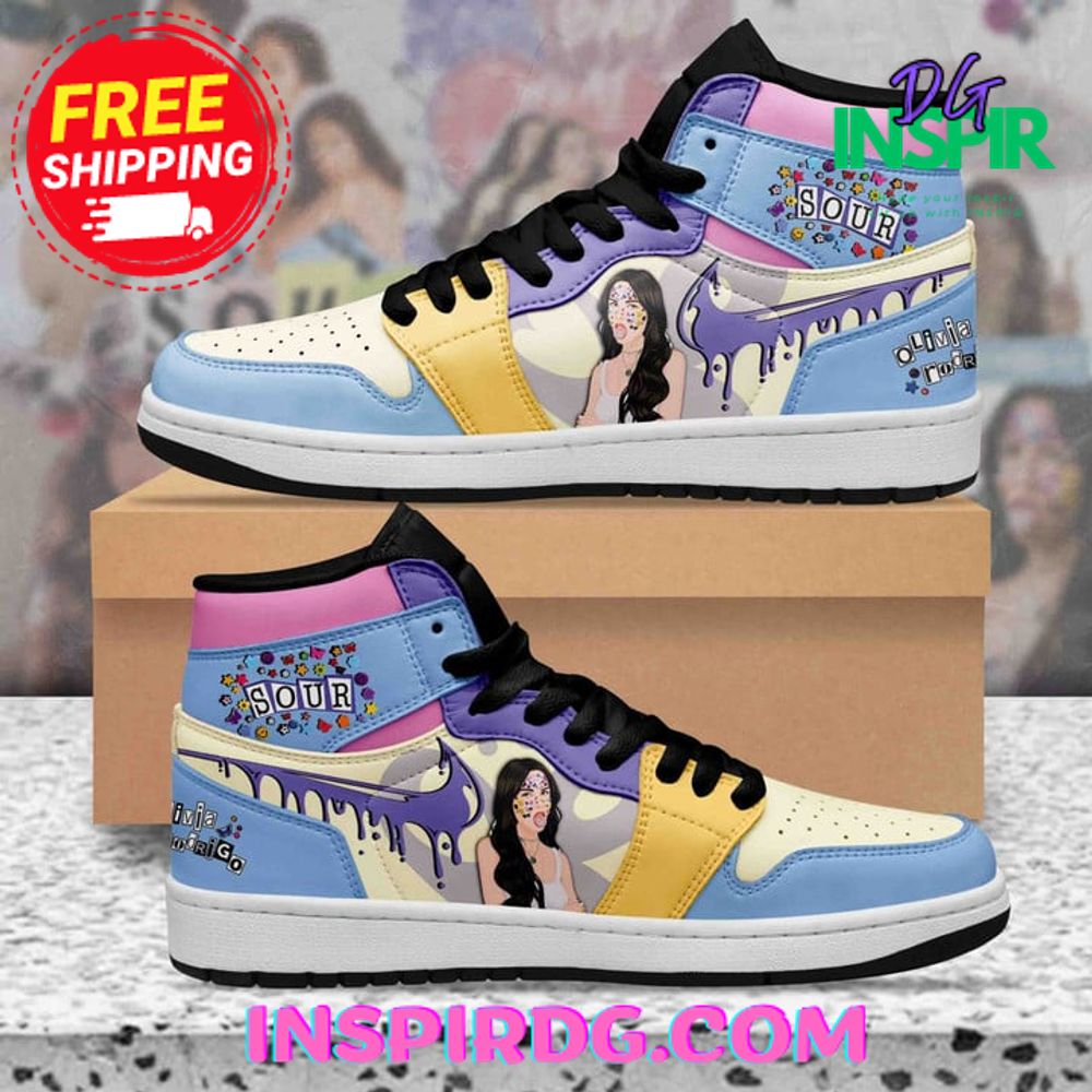 JWFancy Olivia Rodrigo AJ1 High Sneakers Shoes For Men And Women