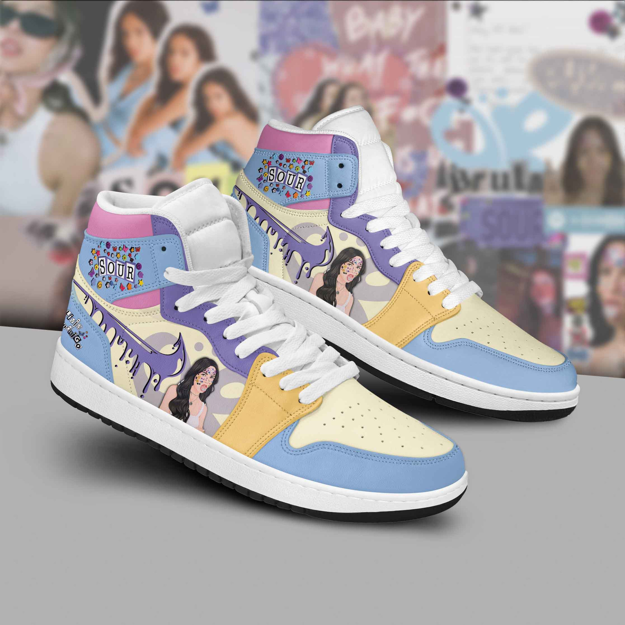 JWFancy Olivia Rodrigo AJ1 High Sneakers Shoes For Men And Women