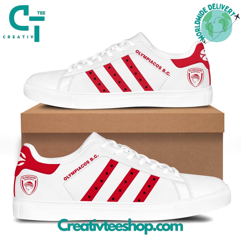 JWFancy Olympiacos Basketball Skate Stan Shoes Sneakes For Men And Women