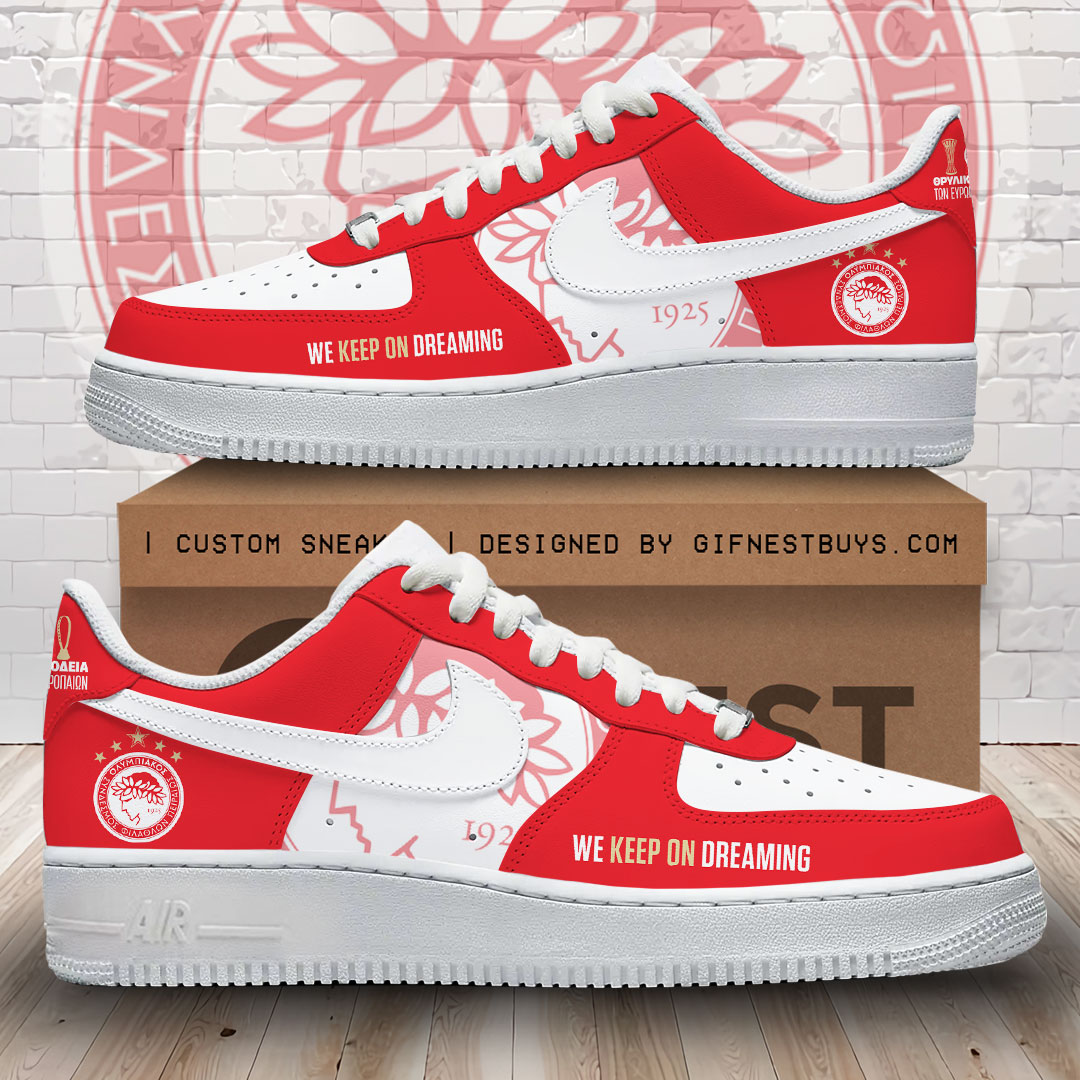JWFancy Olympiakos F.C. Air Low-Top Sneakers Shoes For Men And Women