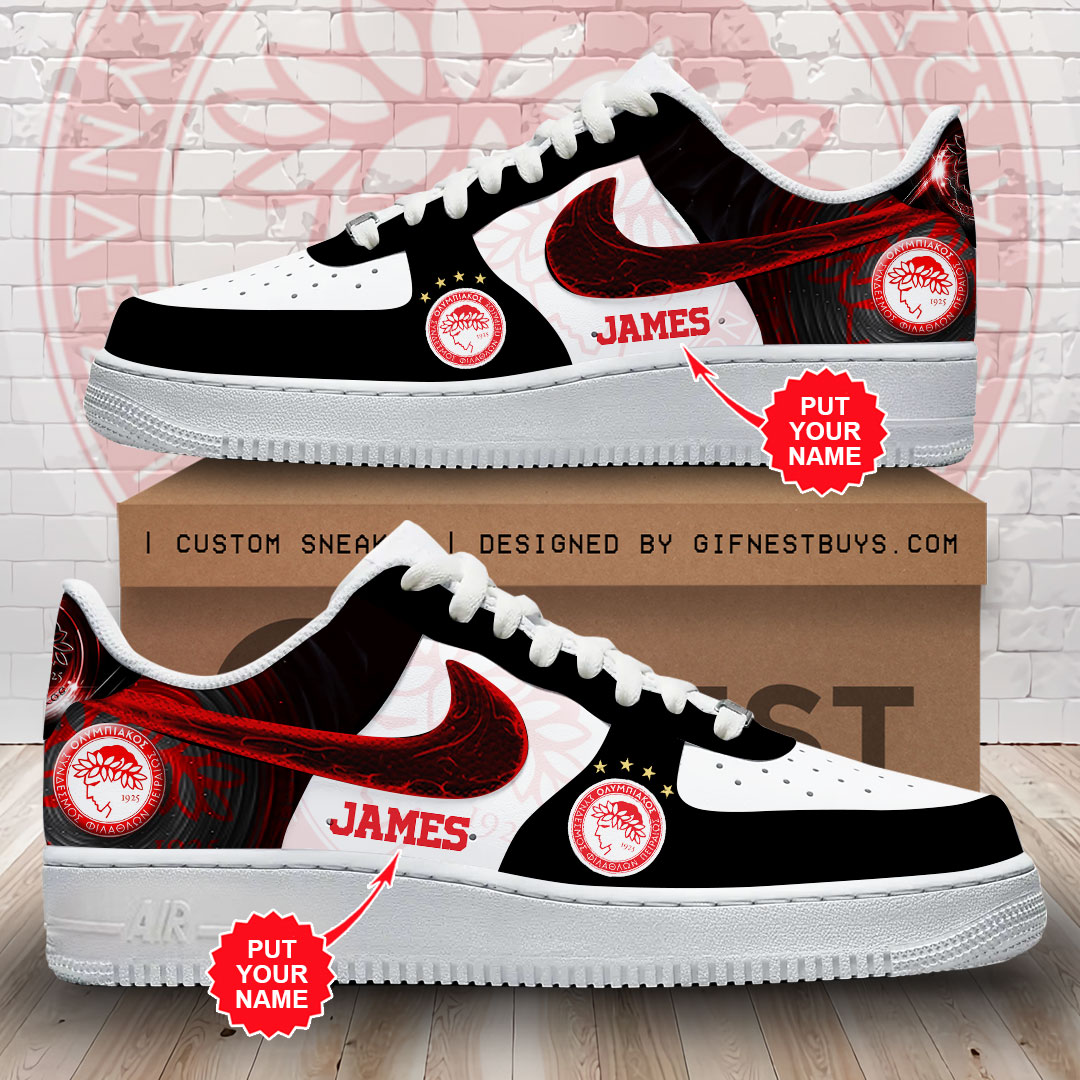 JWFancy Olympiakos F.C. Air Low-Top Sneakers Shoes For Men And Women