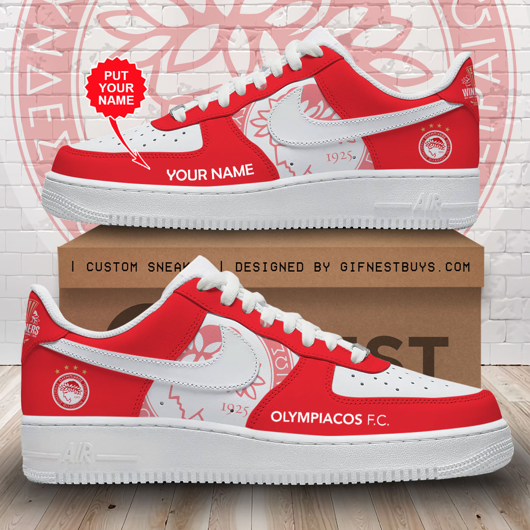 JWFancy Olympiakos F.C. Air Low-Top Sneakers Shoes For Men And Women