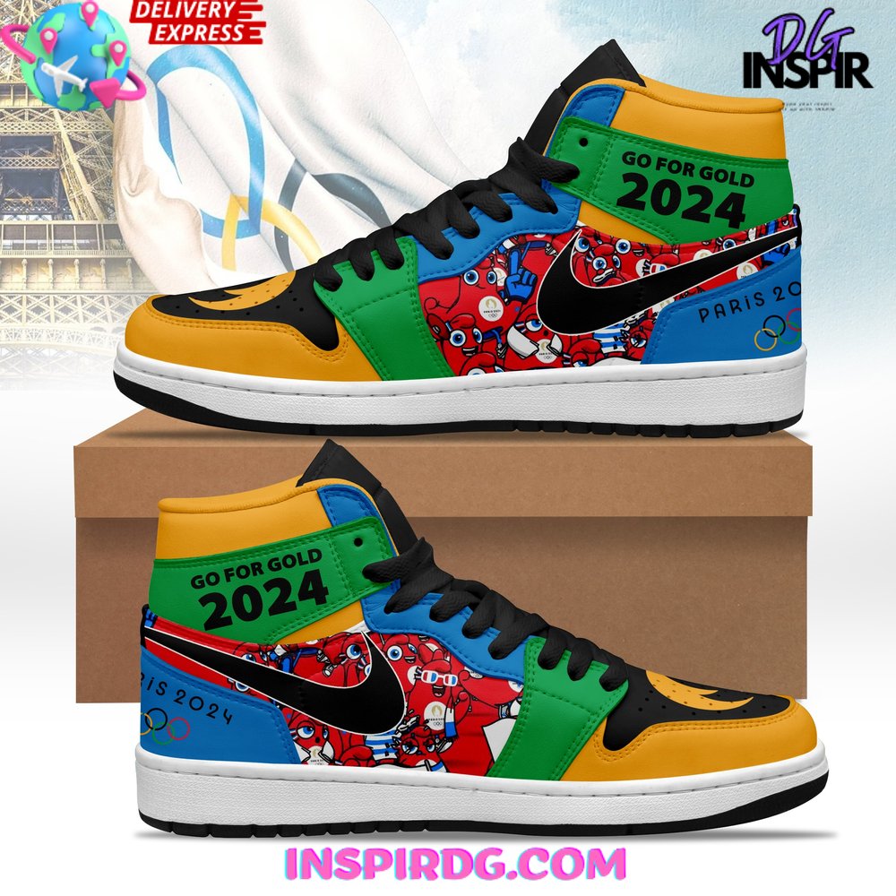 JWFancy Olympic Paris AJ1 High Sneakers Shoes For Men And Women