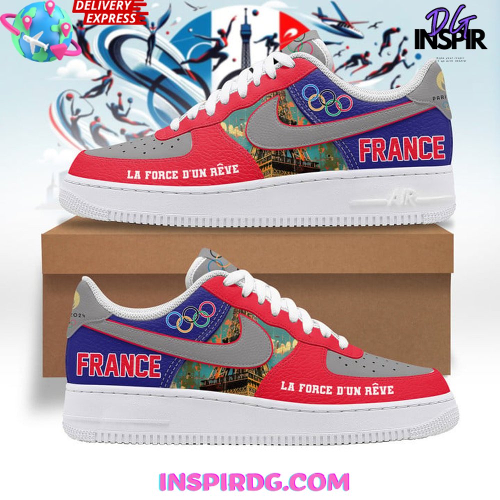 JWFancy Olympic Paris France Nation Air Low-Top Sneakers Shoes For Men And Women