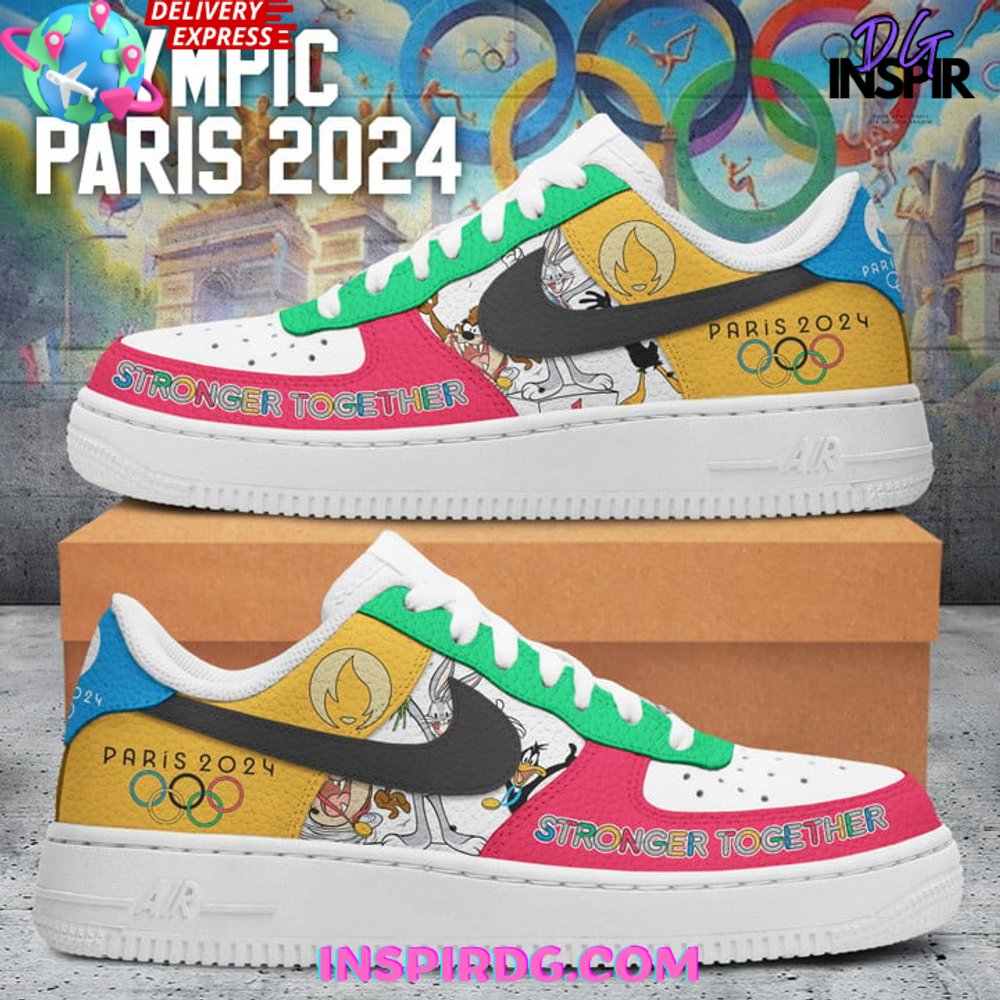 JWFancy Olympic Paris Stronger Together Air Low-Top Sneakers Shoes For Men And Women