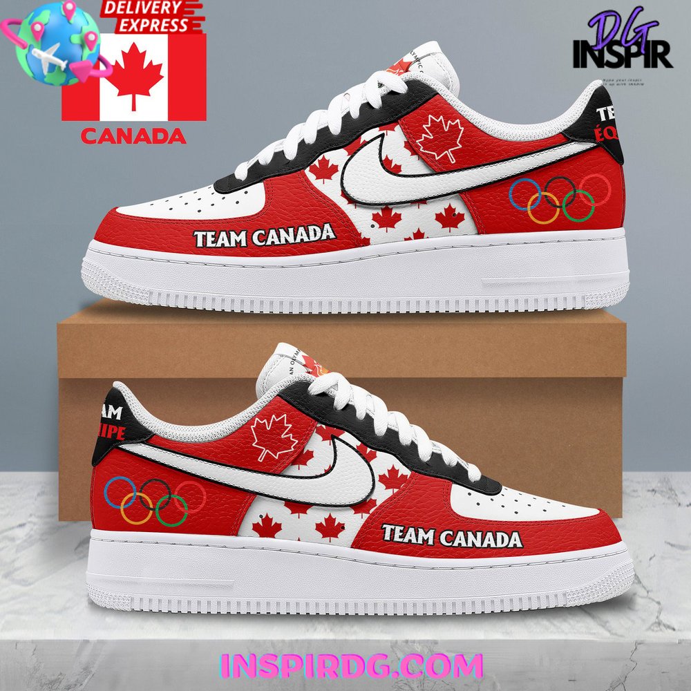 JWFancy Olympic Paris Team Canada Air Low-Top Sneakers Shoes For Men And Women