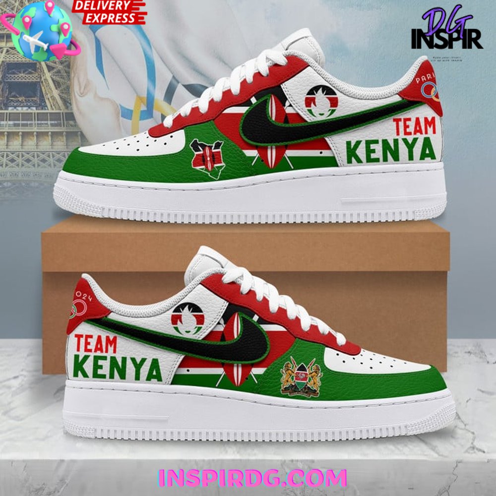 JWFancy Olympic Paris Team Kenya Air Low-Top Sneakers Shoes For Men And Women