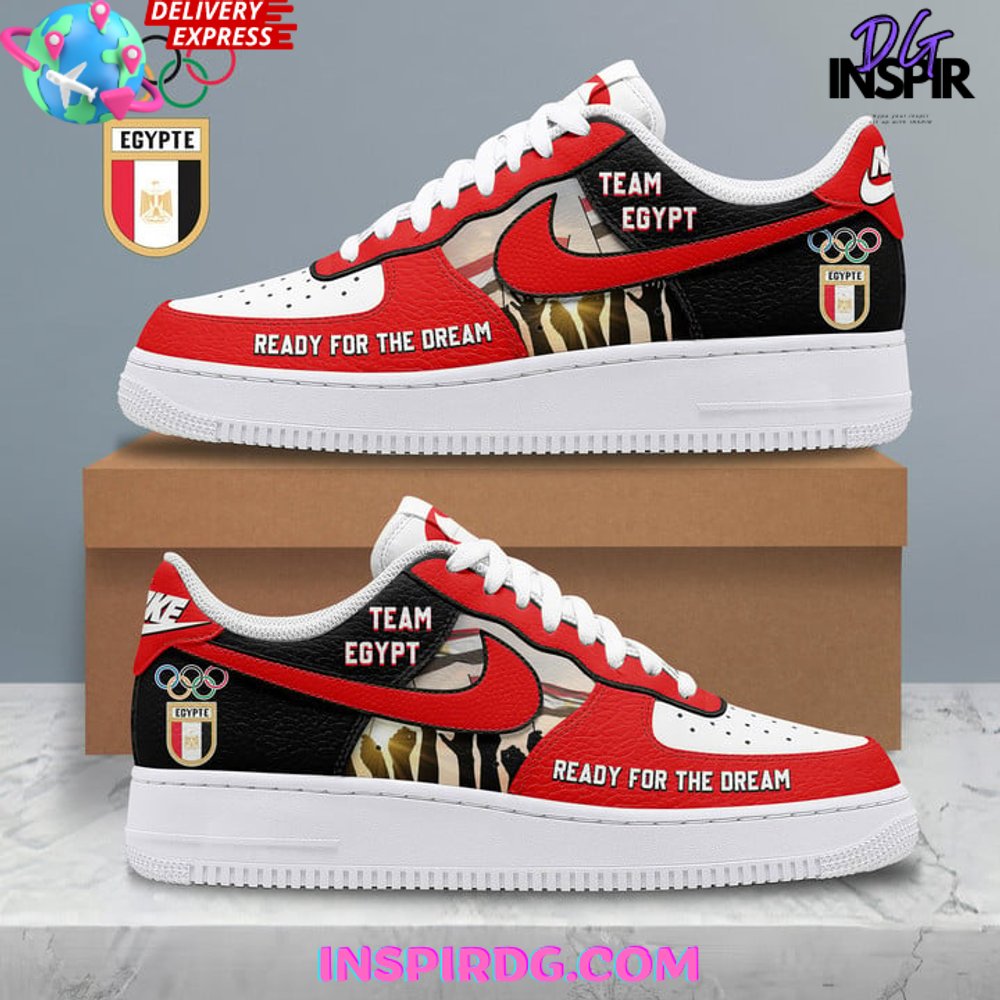 JWFancy Olympics Paris Team Egypt Air Low-Top Sneakers Shoes For Men And Women